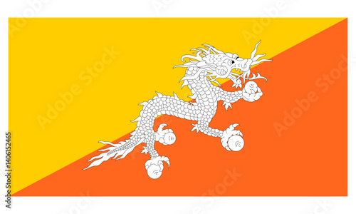 national flag of Bhutan