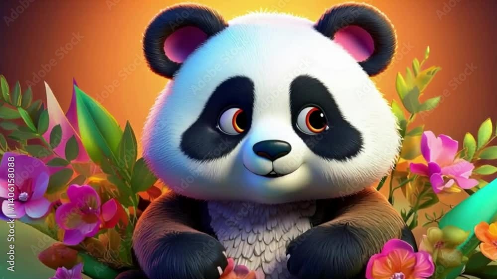 Niedlicher Pandabär Niedlicher Pandabär