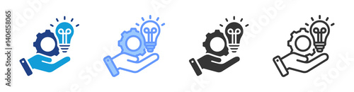 Proactive icon set multiple style collection