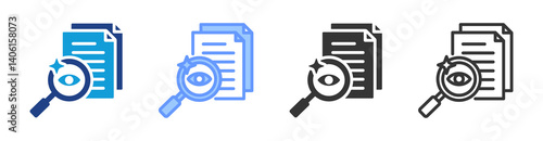 Transparency icon set multiple style collection