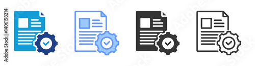 Case Management icon set multiple style collection