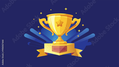 gold cup with a trophy