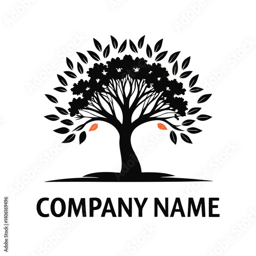 Nature-inspired logo with a strong, grounded tree design