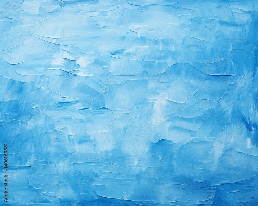 Abstract Blue Impasto Painting Abstract Blue Impasto Painting