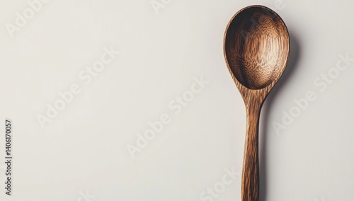 Wooden spoon, white background, cooking, minimalist, food blog