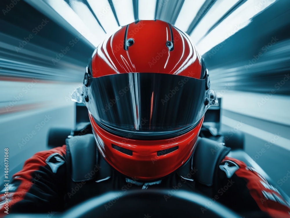 Intense racing moment captured from the driver's perspective during a high-speed karting event in an indoor track at night showcasing adrenaline and focus Intense racing moment captured from the driver's perspective during a high-speed karting event in an indoor track at night showcasing adrenaline and focus