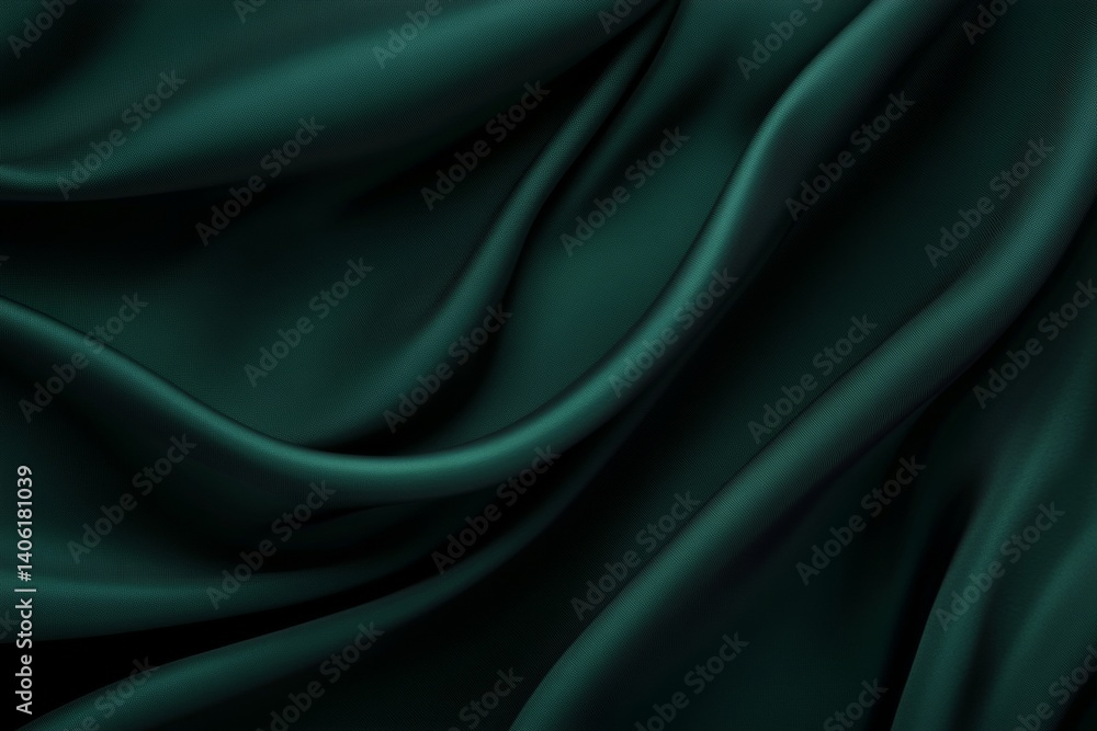 Fototapeta premium Dark green background with a gradient, texture, noise, and grainy effect. Dark-colored wallpaper. Background for design. Abstract dark blue texture. Dark-colored wallpaper. Flat lay. Wide banner