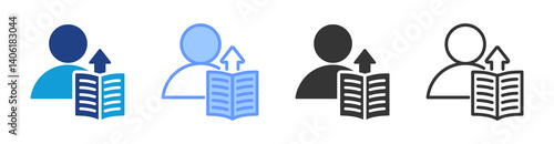 Publisher icon set multiple style collection