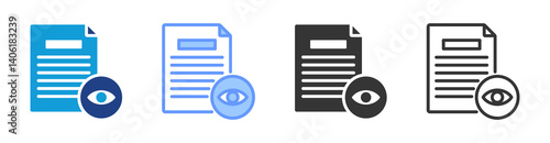 Review icon set multiple style collection