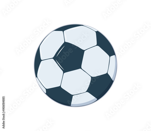Vector soccer ball in the air. Emoji soccer balls. Football ball modern icon, illustration for banner. Vector