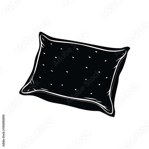 Isolated Pillow on White Background