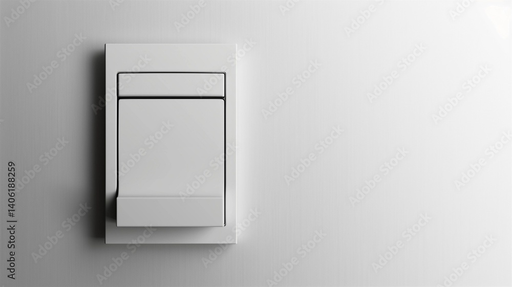 Photorealistic image of a smart light switch on a white background Photorealistic image of a smart light switch on a white background