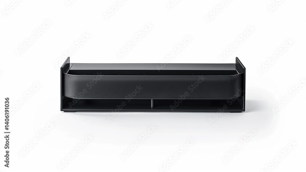 Photorealistic image of a desktop monitor riser on a white background Photorealistic image of a desktop monitor riser on a white background