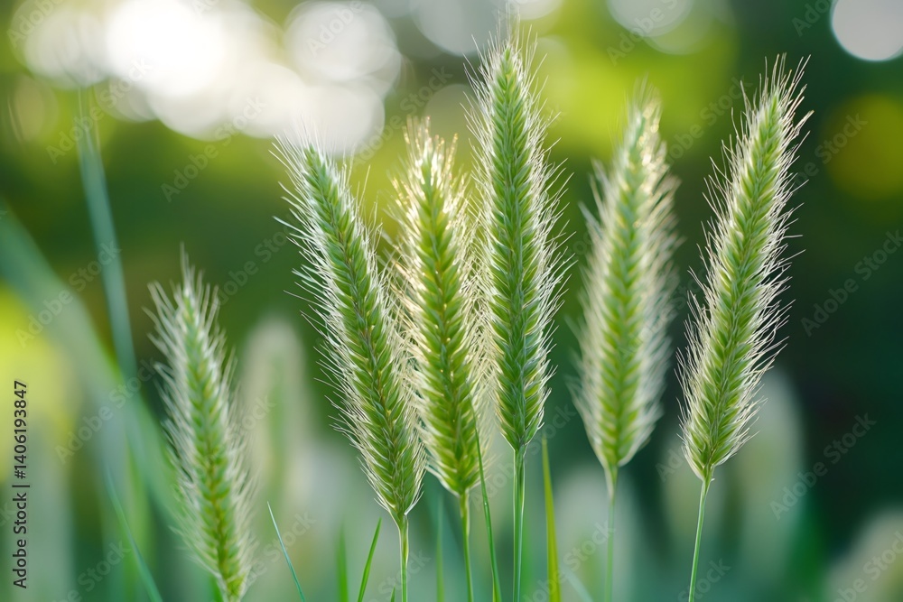 Macro photography of tender grass Macro photography of tender grass