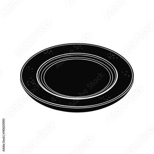 Isolated Plate on White Background