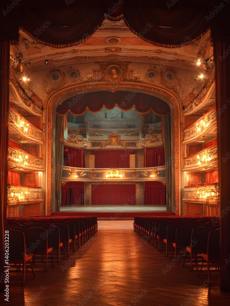 Obraz premium Emotional interpretation in classical theater