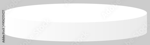 Small White Matte Round Podium Winner Platform or Product Display