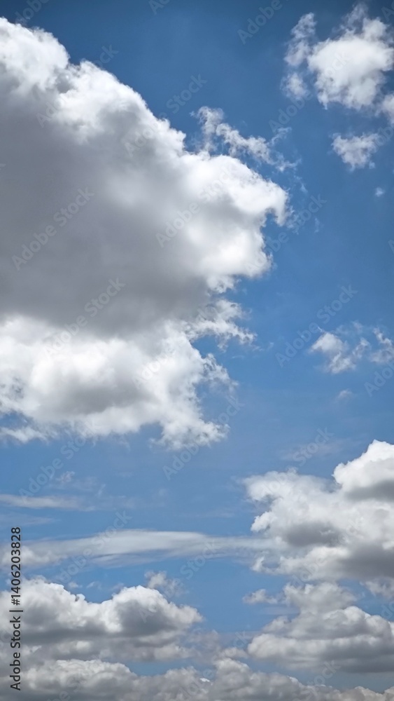 Naklejka premium Sky and clouds for background