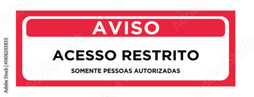 Restricted access-Company signboard vector - Informational Sign Vector – Clean and Professional Corporate 