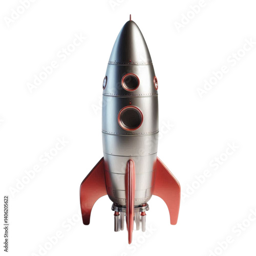 space rocket on a white background