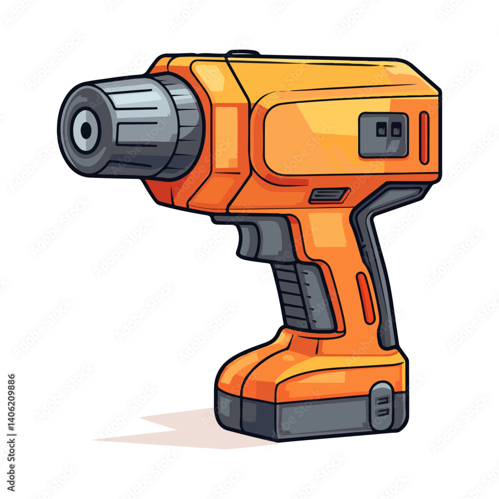 Fototapeta premium Cordless Drill Powerful, Portable, and Efficient Power Tool for DIY Projects