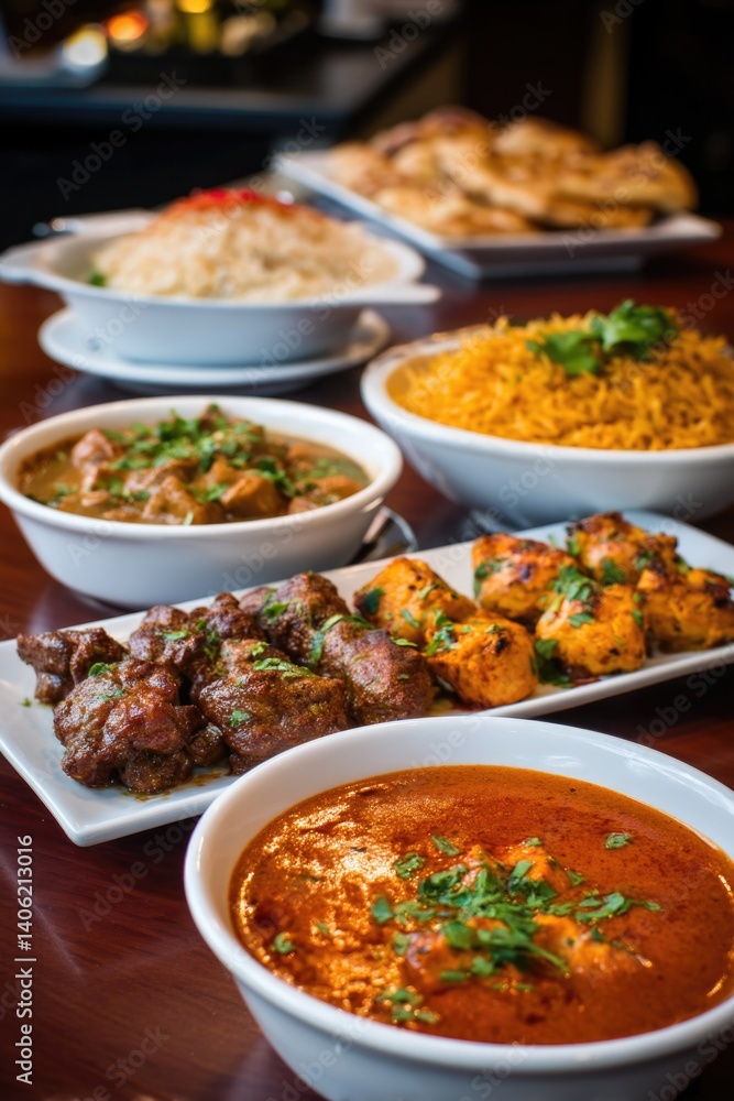 An enjoyable selection showcasing an array of classic Indian cuisine options. An enjoyable selection showcasing an array of classic Indian cuisine options.