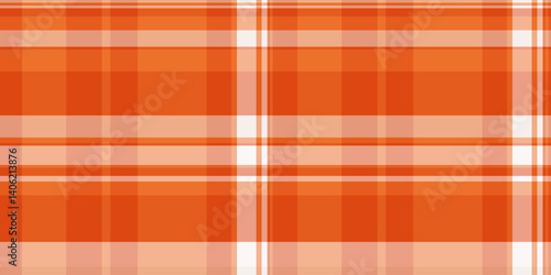 Vibrant orange and white plaid pattern. Perfect for textile design, website backgrounds, or autumnal themed projects.