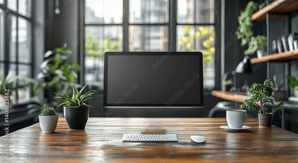 Fototapeta premium Professionalism clarity brochure mockup laid flat open panels offering ample space clean branding and professional content