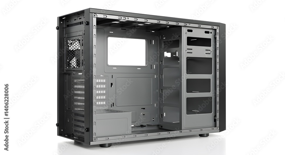 empty computer case empty computer case