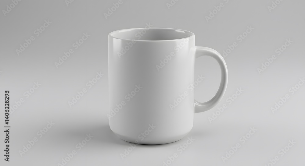 empty white mug isolated on white background empty white mug isolated on white background