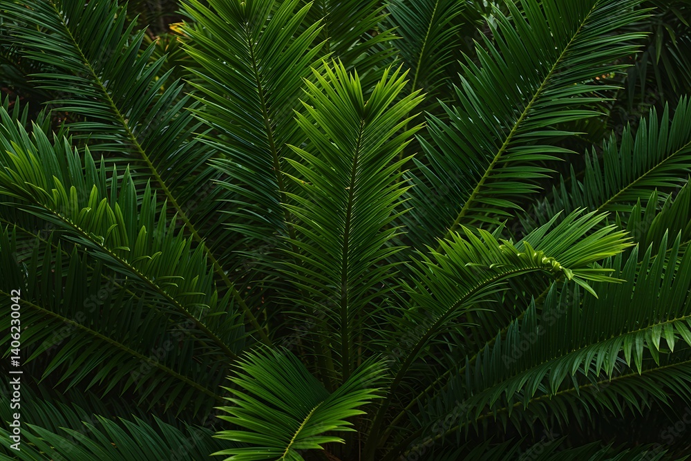 Fototapeta premium Dark tropical leaves background,jungle leaf banner for cover or wallpaper design. ai generated, generated ai 