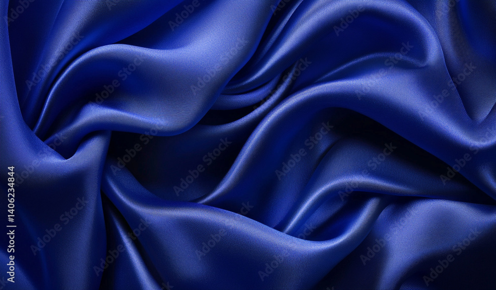 Obraz premium blue satin background