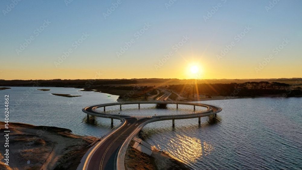 Fototapeta premium Puente laguna Garzón