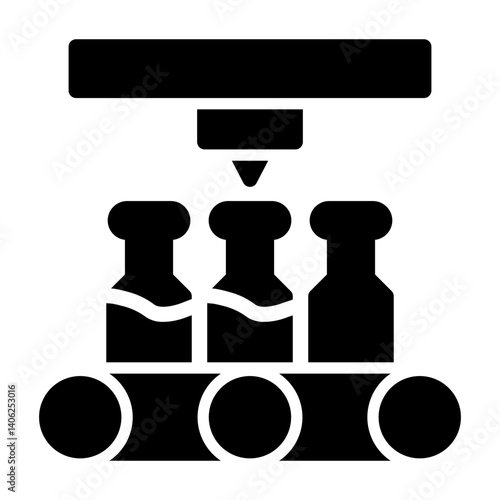filling process Solid icon