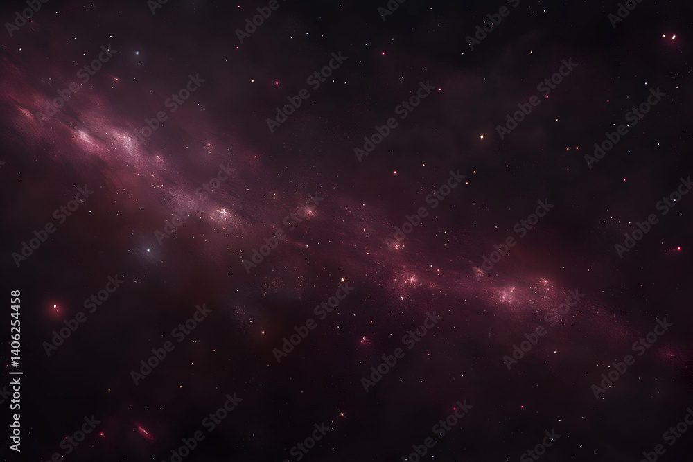 Fototapeta premium Cosmic Nebula Background Illustration