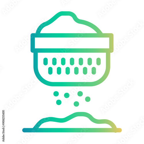 sifted Line Gradient Icon