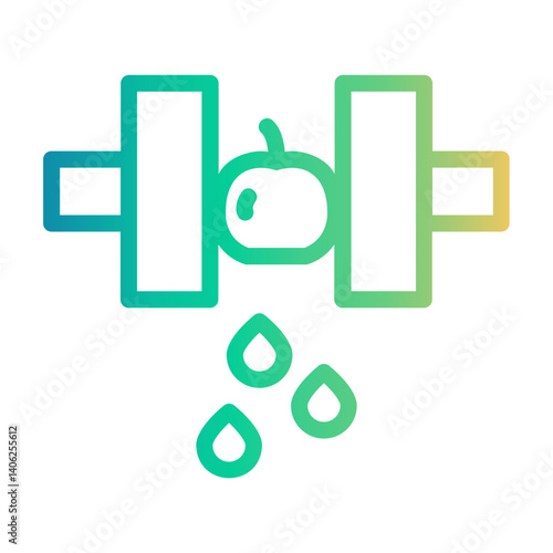 squeeze Line Gradient Icon
