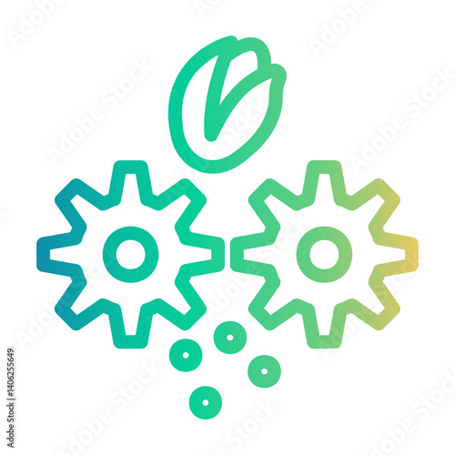 beans crusher Line Gradient Icon