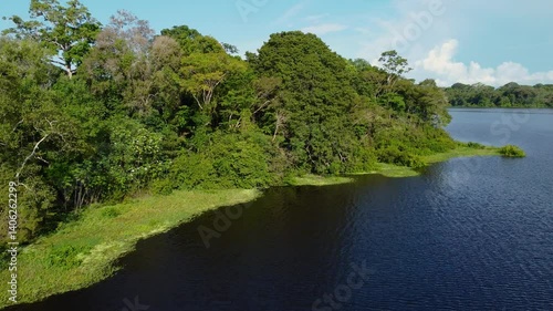 Aerial drone images of Leticia, Amazonas
