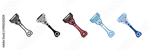 Razor Icon Set Multiple Style Collection