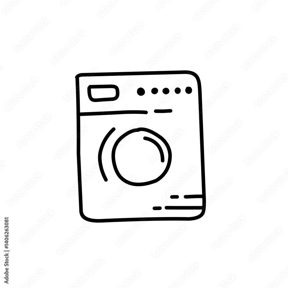 electronics doodle line icon electronics doodle line icon