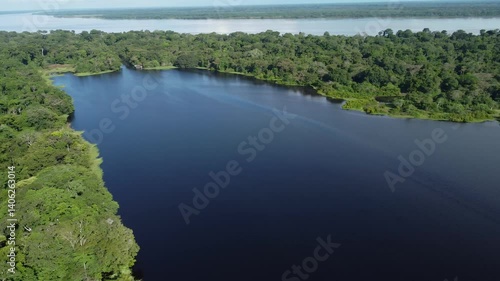 Aerial drone images of Leticia, Amazonas