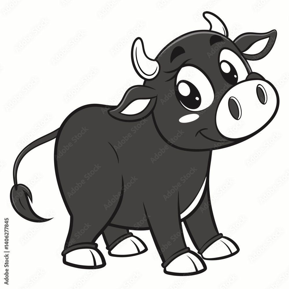 Fototapeta premium Cute cow vector design