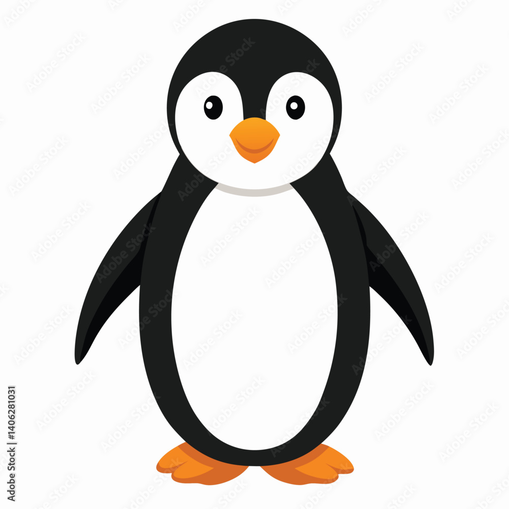 Obraz premium Penguin isolated on white background