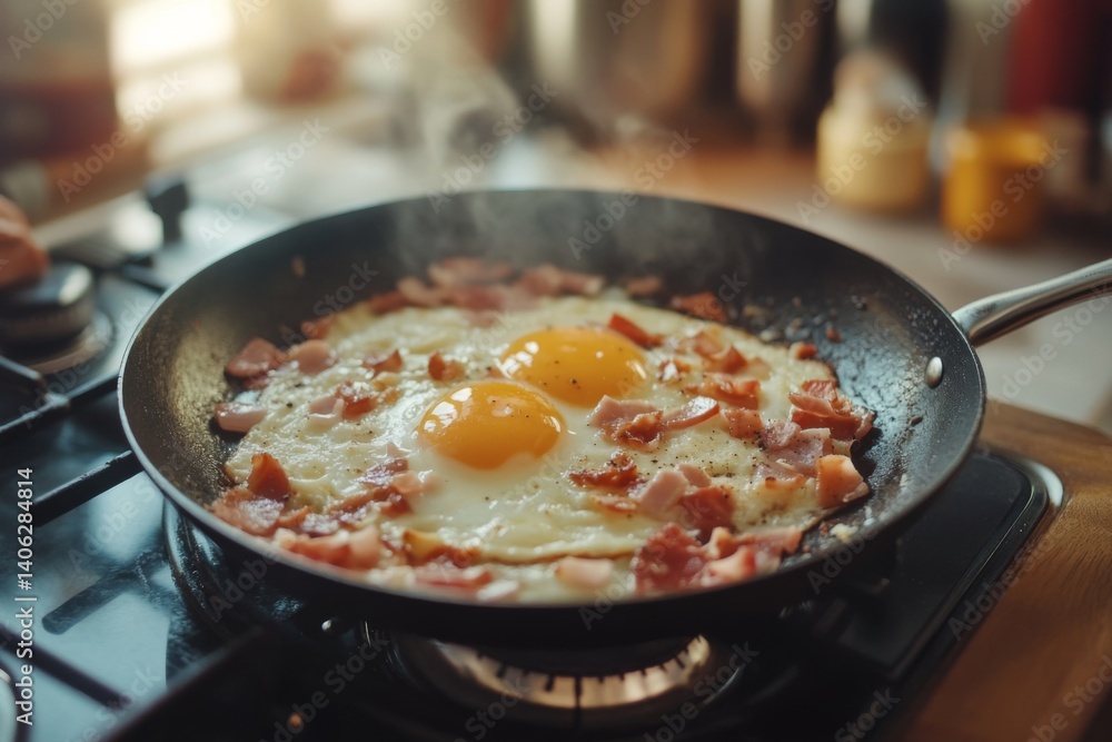 healthy high protein breakfast in kitchen healthy high protein breakfast in kitchen