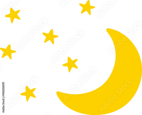 달, 별 벡터