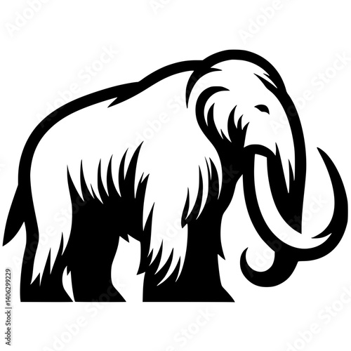 Mammoth logo silhouette