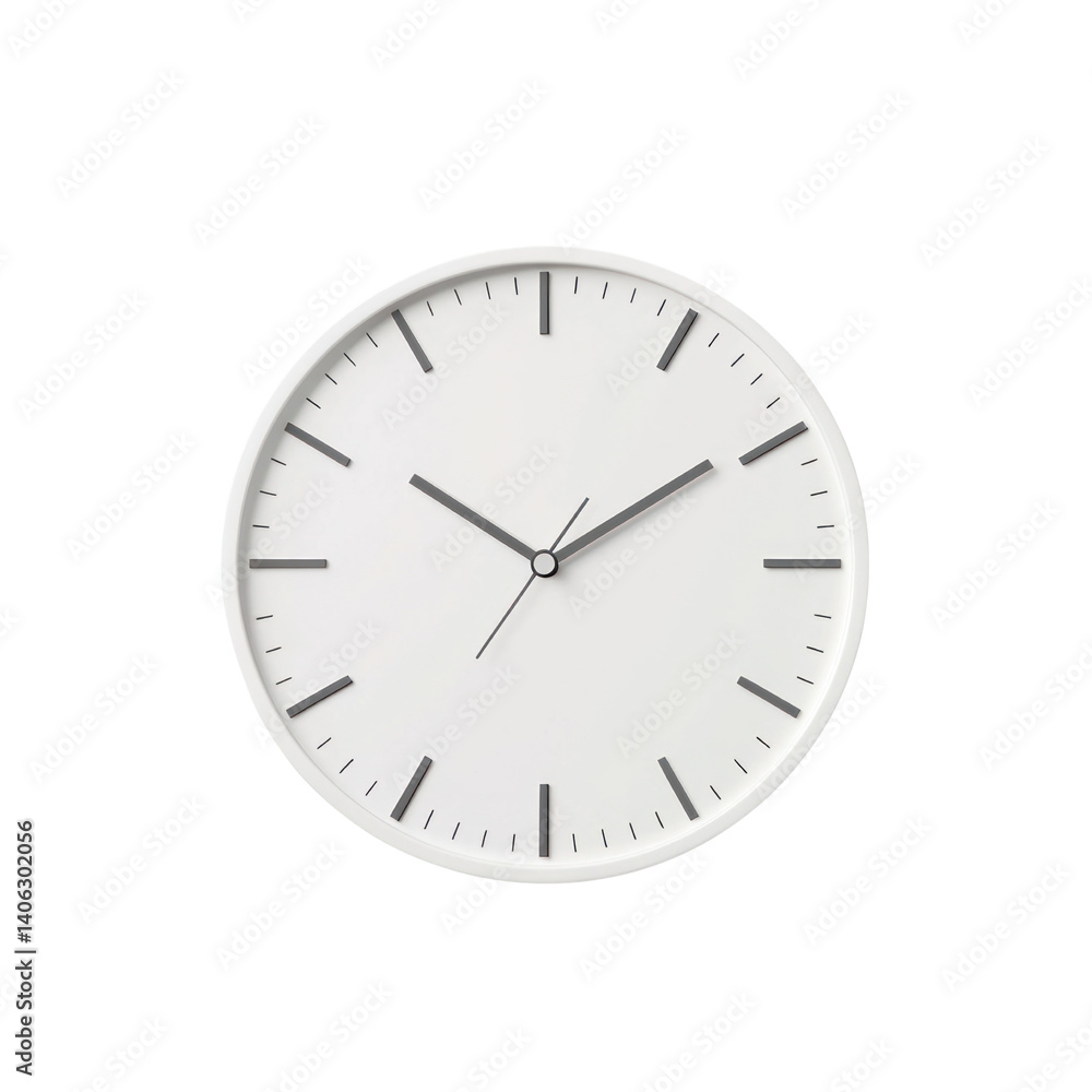 Modern wall clock with cutout background minimalist design home decor white space creative aesthetic Modern wall clock with cutout background minimalist design home decor white space creative aesthetic