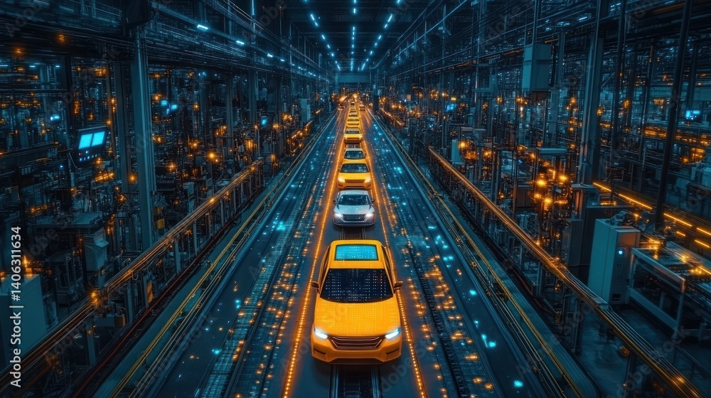 Futuristic Car Manufacturing Plant: A Glimpse into Automated Production Futuristic Car Manufacturing Plant: A Glimpse into Automated Production