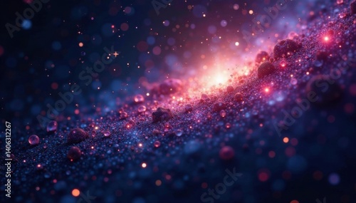 Celestial canvas twinkling with diamonds on a velvet blackness, cosmos, astronomy, night sky